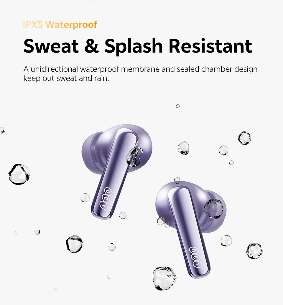 QCY MeloBuds N70 Adaptive ANC Wireless Earbuds, Bluetooth 6.0 LDAC Hi-Res Audio, 6 Mics ENC for Clear Calls, 50-Hour Playtime, Wireless Charging, IPX5 Waterproof, Smart In-Ear Detection showcase 11