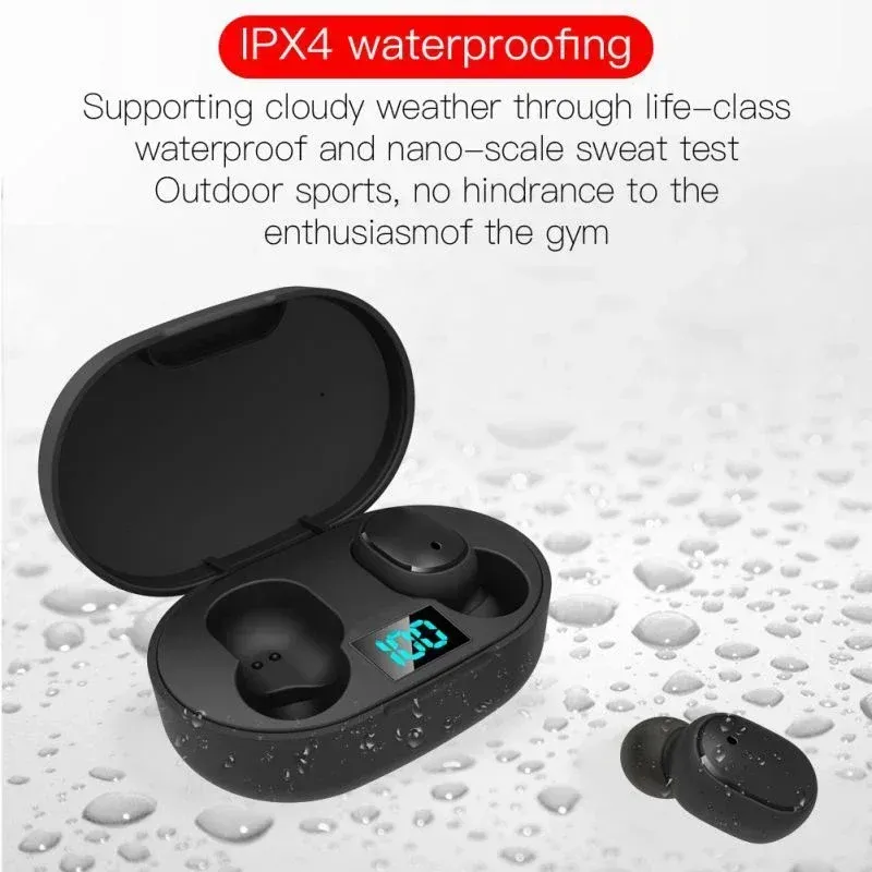 E6S Air Pro Wireless Bluetooth Earphones with LED Display, Noise Cancelling Earbuds with Mic, True Wireless Stereo Headphones for Sports and Calls showcase 1