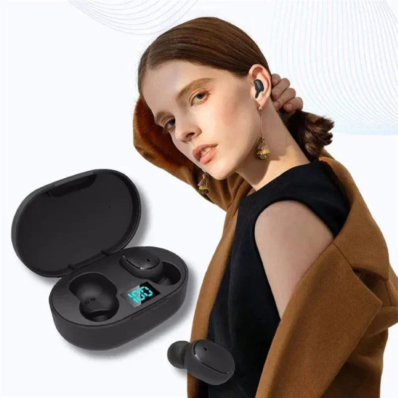 E6S Air Pro Wireless Bluetooth Earphones with LED Display, Noise Cancelling Earbuds with Mic, True Wireless Stereo Headphones for Sports and Calls thumbnail 6