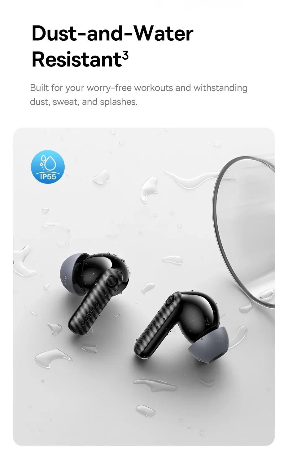 Baseus EP10 Pro ANC Wireless Earbuds: Bluetooth 6.0, 50dB Adaptive Noise Cancelling, 6 Mics for Clear Calls, Hi-Res LDAC Audio, 12H Battery, IP55 Waterproof, App Customization showcase 12