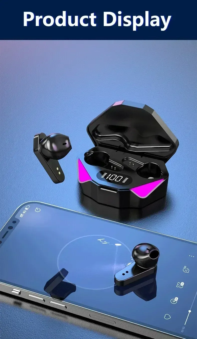 X15 TWS Wireless Gaming Earbuds Bluetooth 5.0 Headphones with Mic, 9D Stereo HiFi Bass Audio, Low Latency 65ms, In-Ear Comfort for Gamers & Music Lovers showcase 13