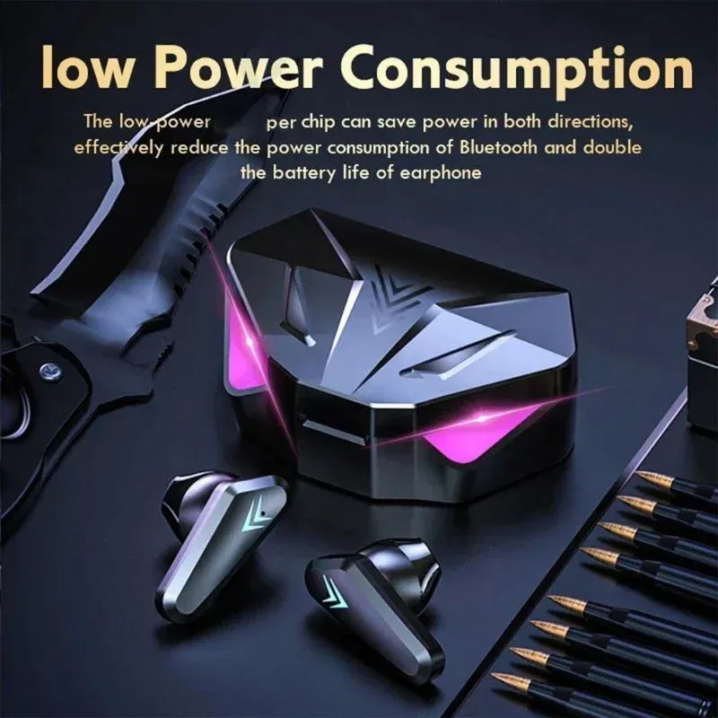 X15 TWS Wireless Bluetooth 5.3 Earbuds with LED Display, Noise Cancelling Mic, In-Ear Gaming Headphones for Sports & Mobile Phones thumbnail 5