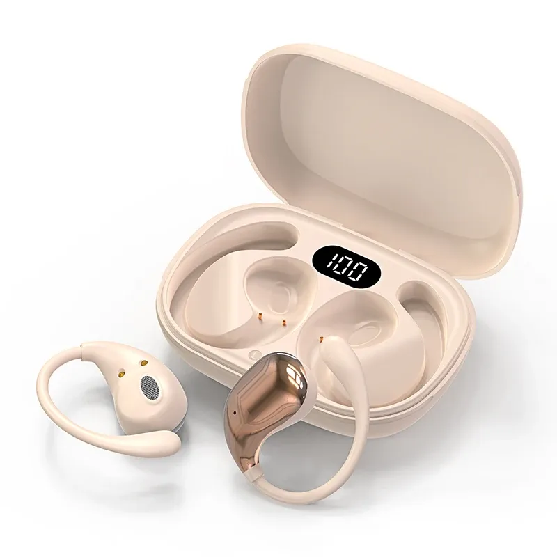 Bluetooth 5.4 Ear Hook Headphones, TWS Wireless Earbuds with LED Display, HiFi Stereo Sound, Noise Reduction, Waterproof, Long Standby for Sports & Calls showcase 10