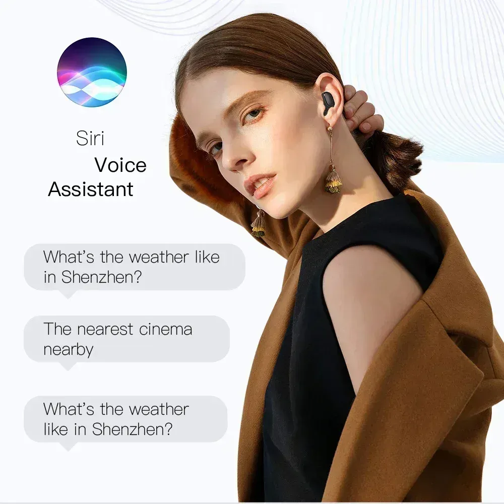 E6S TWS Wireless Bluetooth Earphones, Noise Cancelling In-Ear Earbuds with Microphone, Deep Bass Stereo Sound Headphones for Sports & Daily Use showcase 4