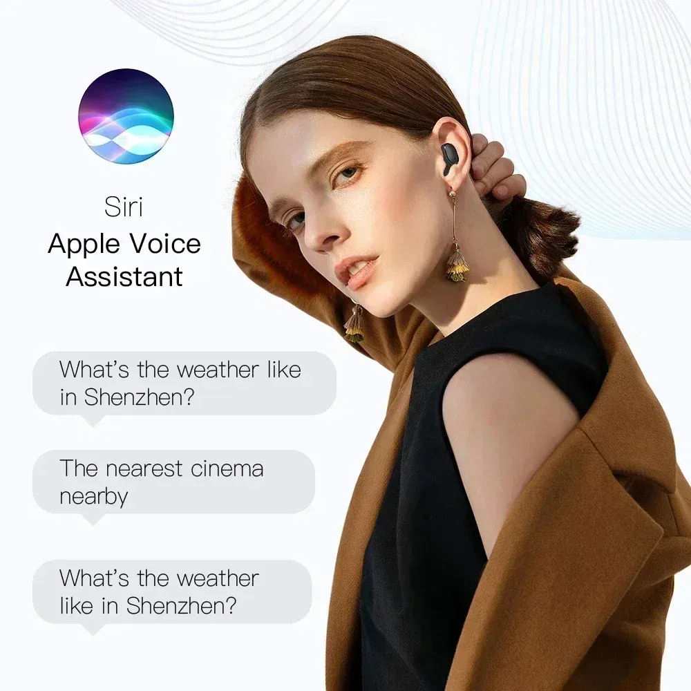 E6S TWS Wireless Bluetooth Earphones, Noise Cancelling In-Ear Earbuds with Microphone, Deep Bass Stereo Sound Headphones for Sports & Daily Use thumbnail 5