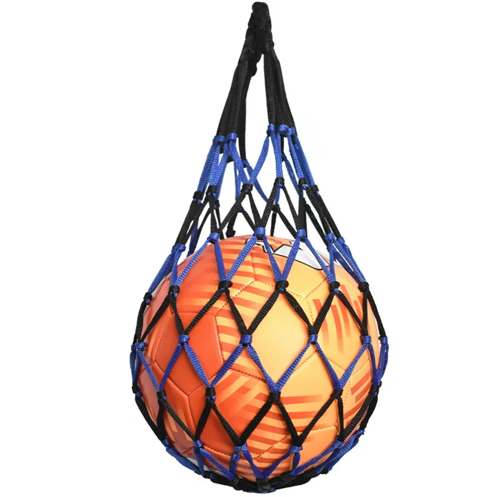 Durable Nylon Sports Ball Holder Bag - Mesh Drawstring Carrier for Basketball, Football, Volleyball - Lightweight & Versatile for Athletes thumbnail 2