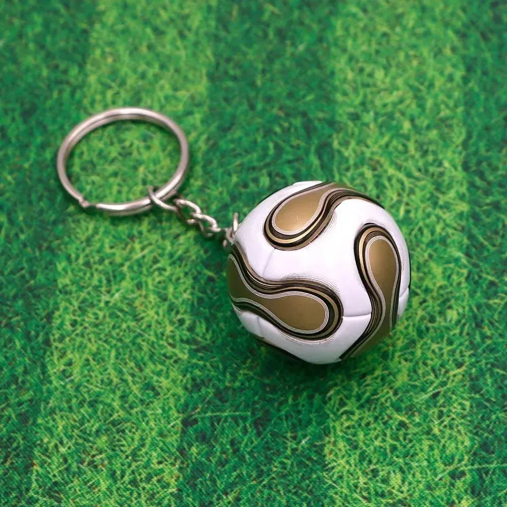 3D PU Leather Football Keychain for Soccer Fans - Durable Bag Pendant Keyring Gift for Men, Women, and Boyfriends - Sports Souvenir Accessory thumbnail 5