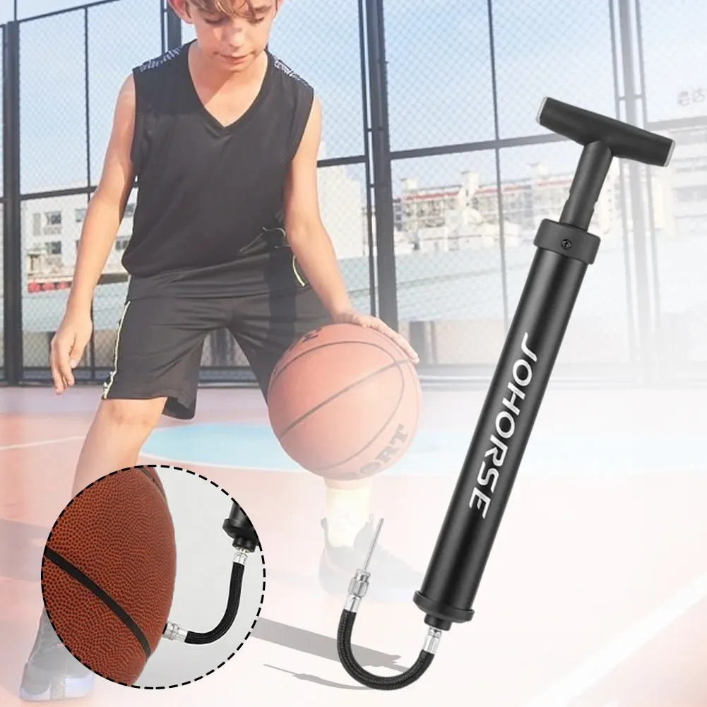Portable Bicycle Pump & Ball Inflator: Compact Hand Air Pump for Soccer, Basketball, Volleyball with Real-time Pressure Monitoring and Rotating Nozzle showcase 7