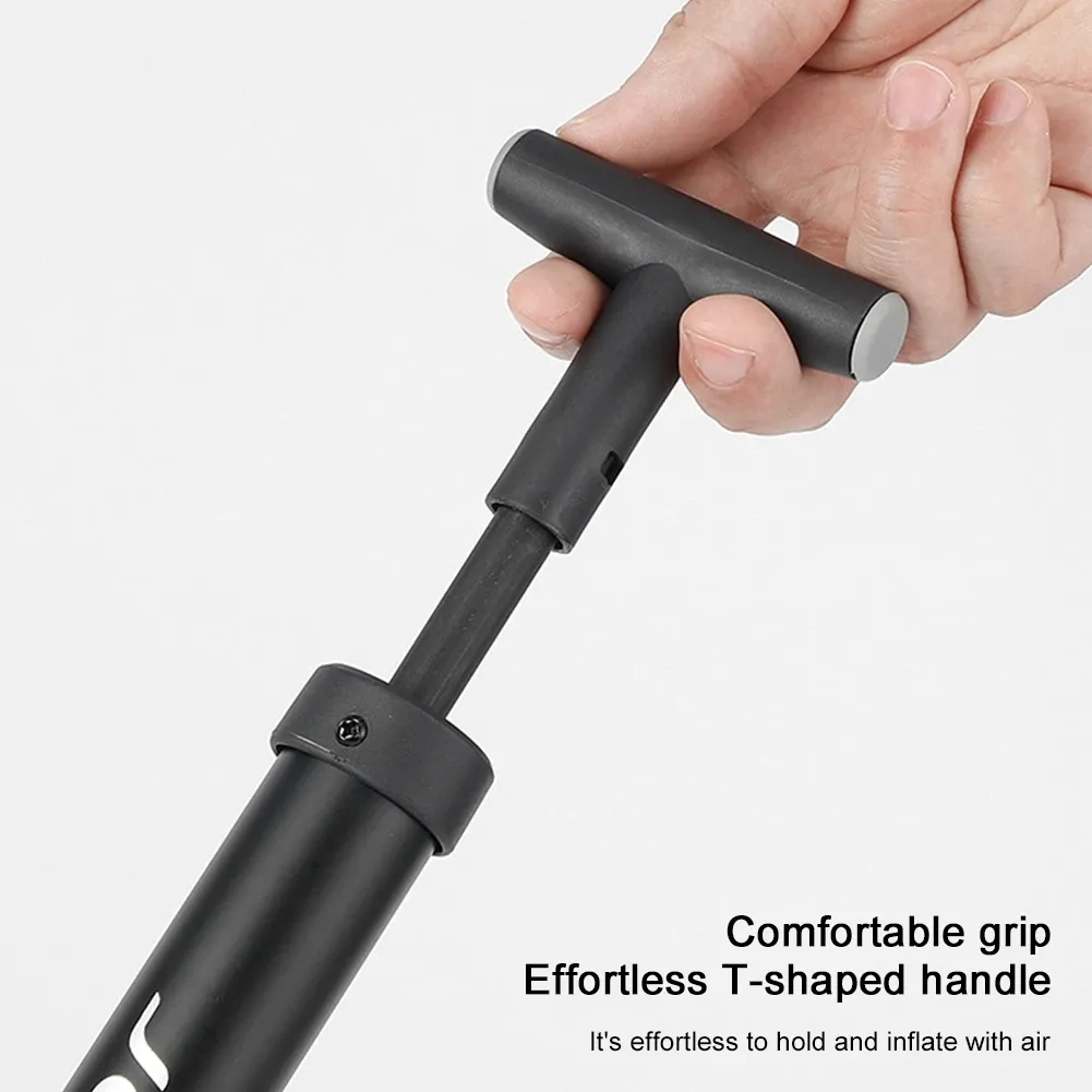 Portable Bicycle Pump & Ball Inflator: Compact Hand Air Pump for Soccer, Basketball, Volleyball with Real-time Pressure Monitoring and Rotating Nozzle showcase 11