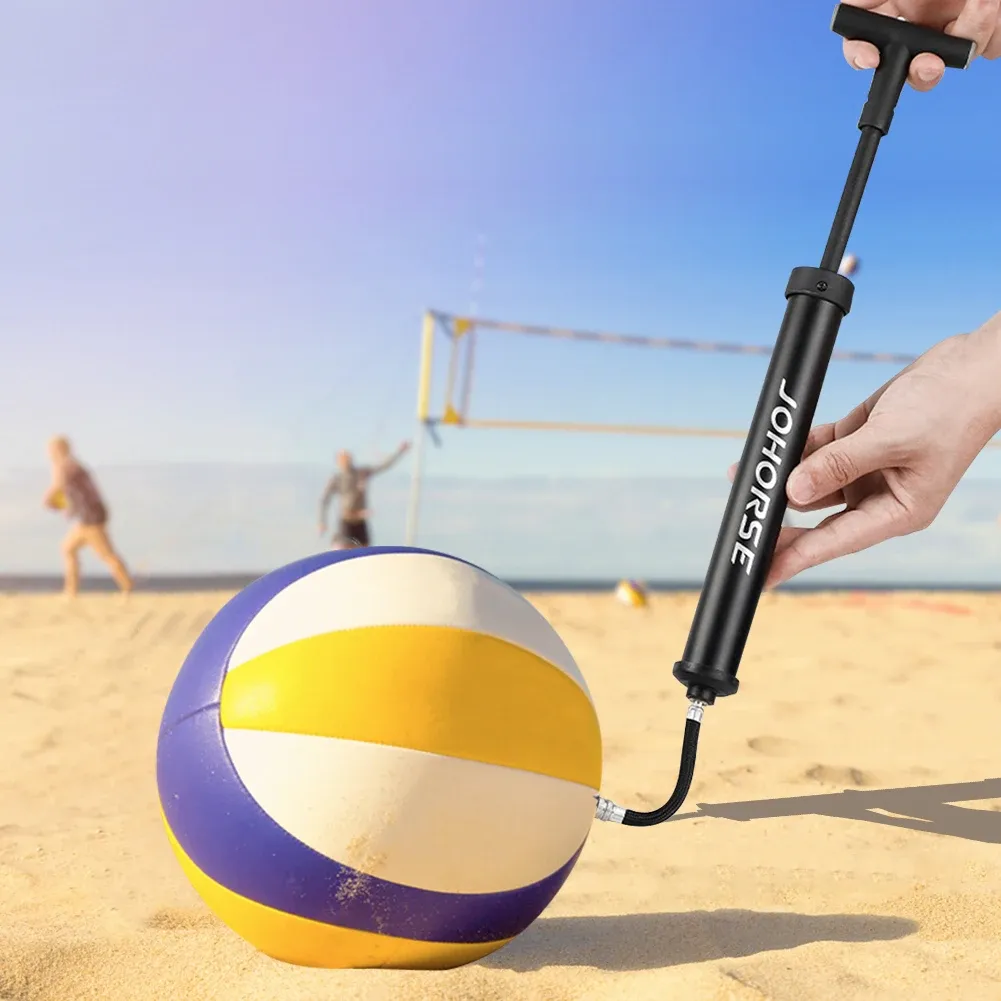 Portable Bicycle Pump & Ball Inflator: Compact Hand Air Pump for Soccer, Basketball, Volleyball with Real-time Pressure Monitoring and Rotating Nozzle showcase 8