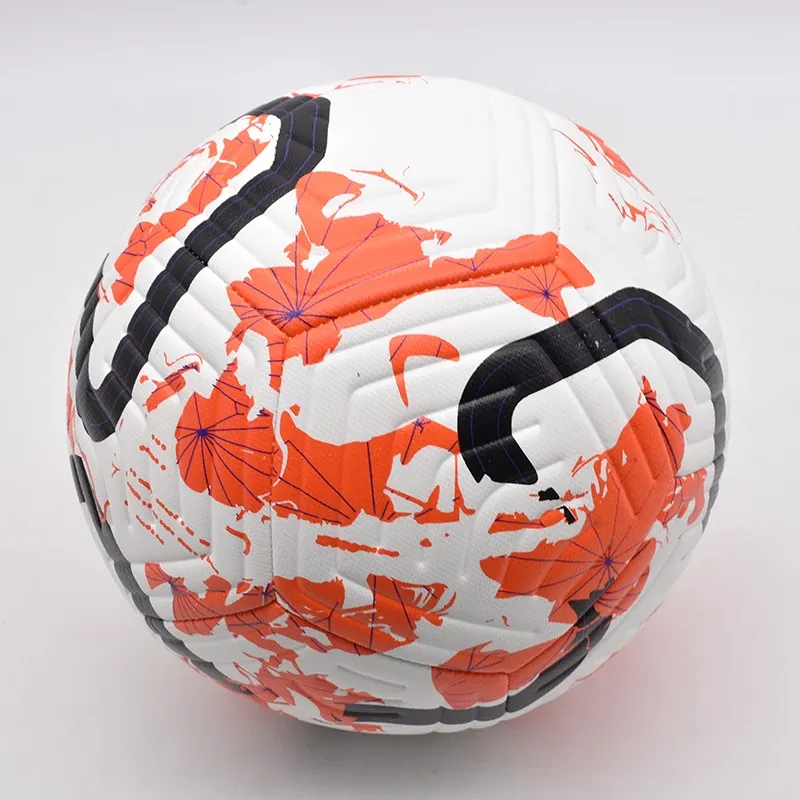 Official Size 5 PU Leather Soccer Ball - Machine-Stitched for Outdoor Match Play & Training - Durable Football for All Ages thumbnail 2