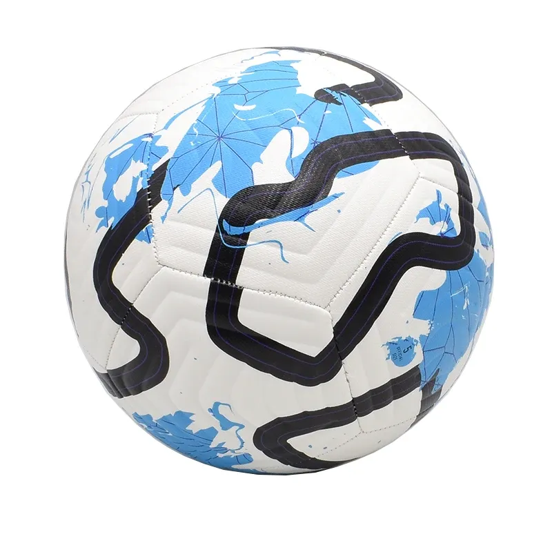 Official Size 5 PU Leather Soccer Ball - Machine-Stitched for Outdoor Match Play & Training - Durable Football for All Ages thumbnail 6