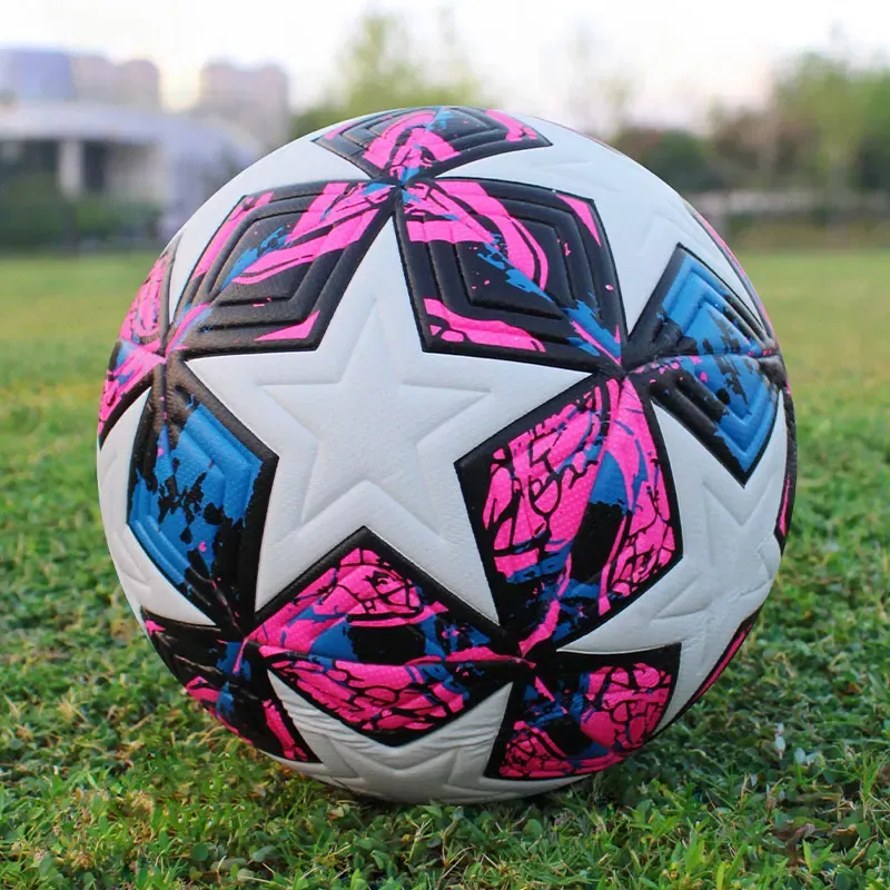 Professional Size 5 & 4 Soccer Ball for Outdoor Sports, Match Play, and Training - Durable PU Material, Seamless Design for Enhanced Performance