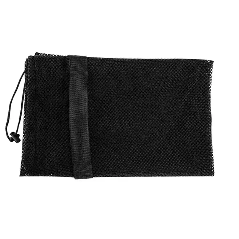 Extra Large Mesh Soccer Ball Bag with Zipper Pocket - Durable Drawstring Basketball, Volleyball, Football Net Pack for Gym & Sports Gear - Image 3