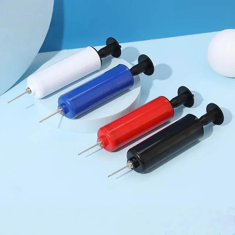 Portable Hand Air Pump Inflator Kit with Needle - 10 Piece Set for Soccer, Basketball, Football, Volleyball Balls & Bicycle Tires thumbnail 1