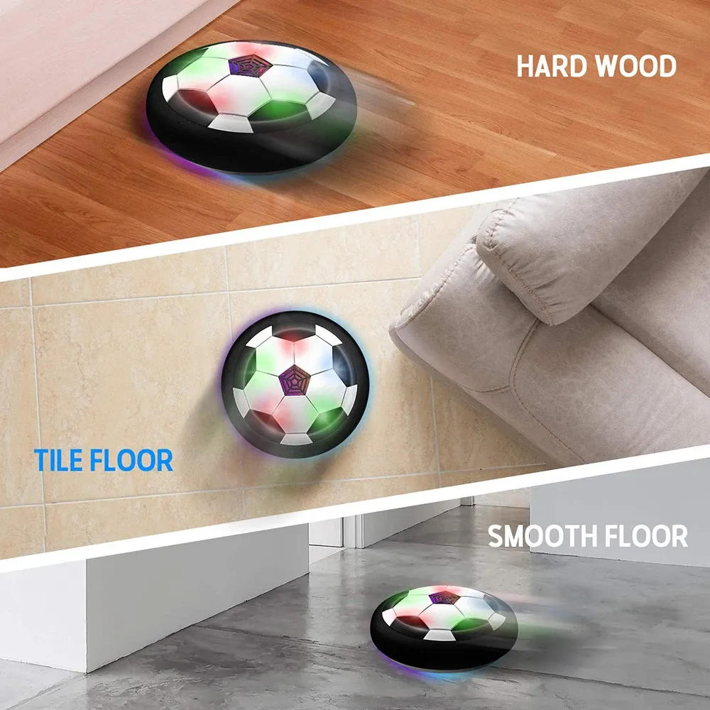 Hover Soccer Ball Toy for Kids with LED Lights & Music - Indoor/Outdoor Floating Football Game for Children, Teens, and Adults - Safe Foam Bumper Design showcase 3