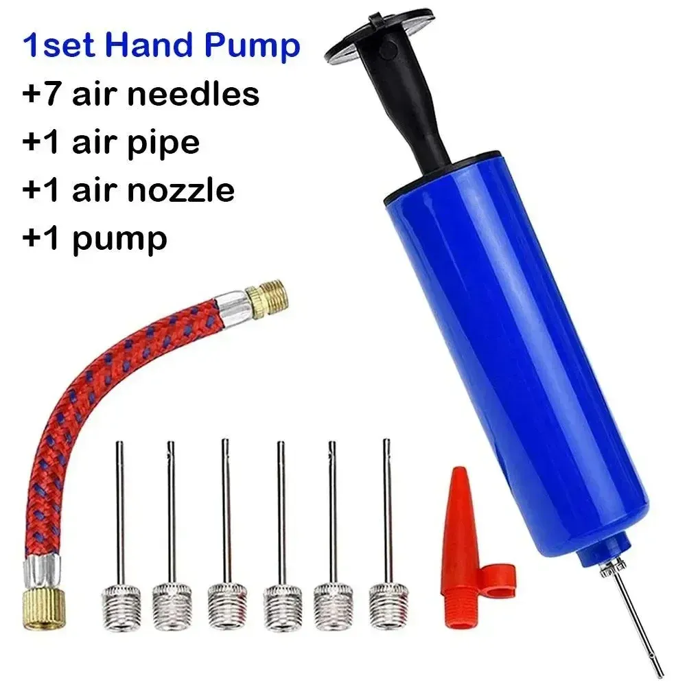 10-Piece Portable Mini Hand Air Pump Kit for Sports Balls - Includes Inflator, Needles, and Hose for Soccer, Basketball, Football, Volleyball - Essential Sports Equipment Accessory thumbnail 1