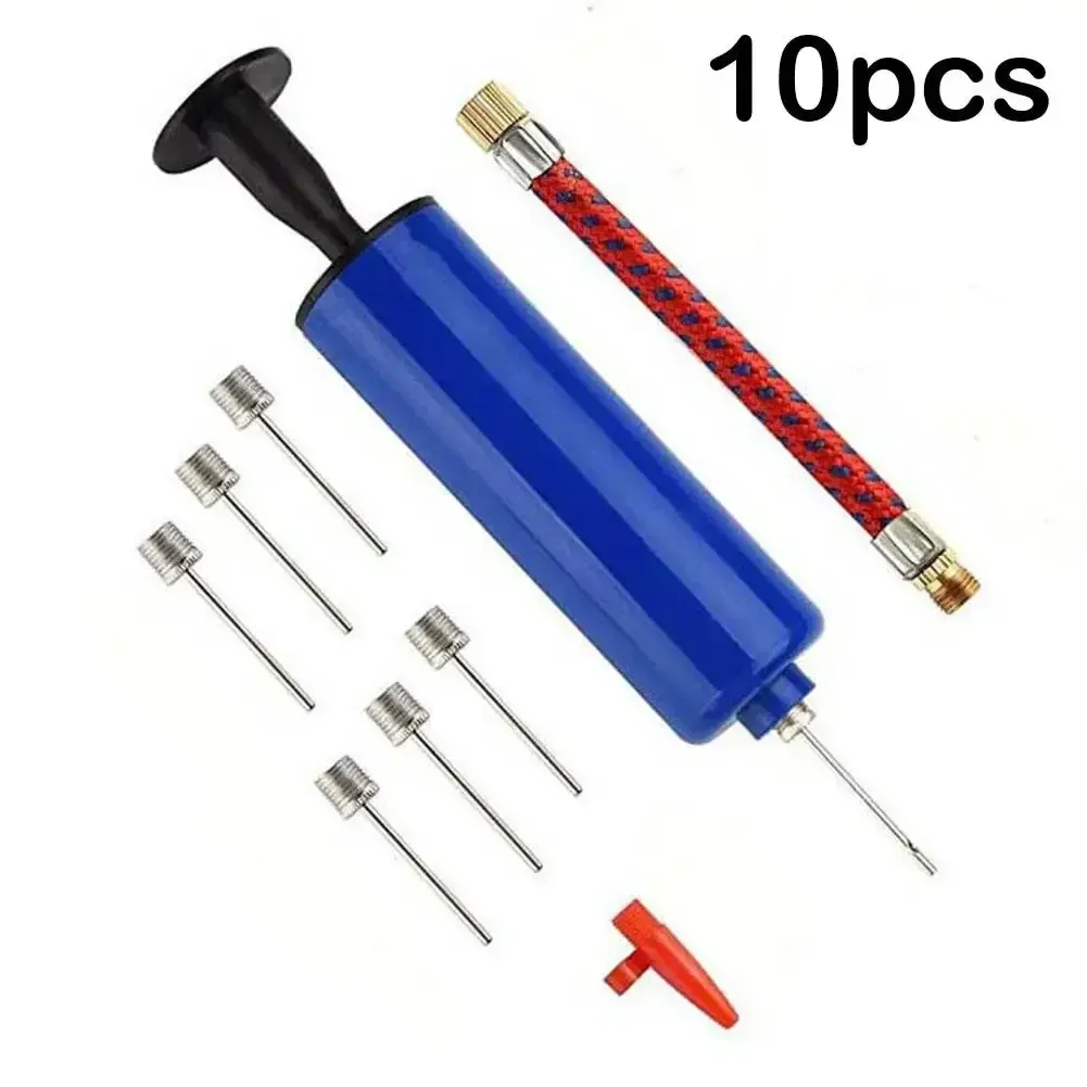 10-Piece Portable Mini Hand Air Pump Kit for Sports Balls - Includes Inflator, Needles, and Hose for Soccer, Basketball, Football, Volleyball - Essential Sports Equipment Accessory showcase 1