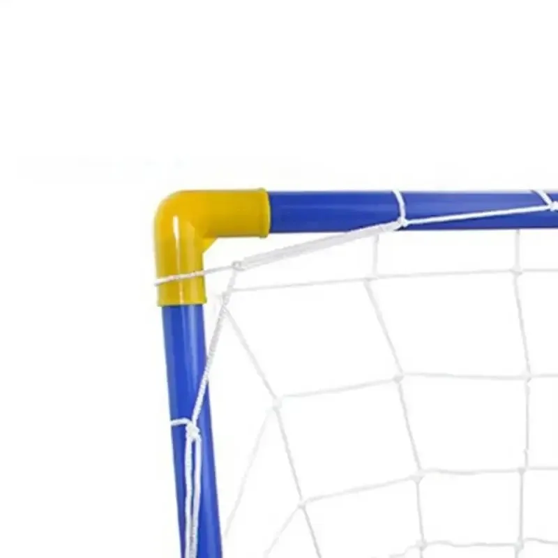HOMEFISH Mini Folding Football Soccer Goal Net Set with Pump for Kids Indoor Outdoor Sports Game Toy, Durable PVC Pipe, Easy Assembly, Ages 3+ thumbnail 4