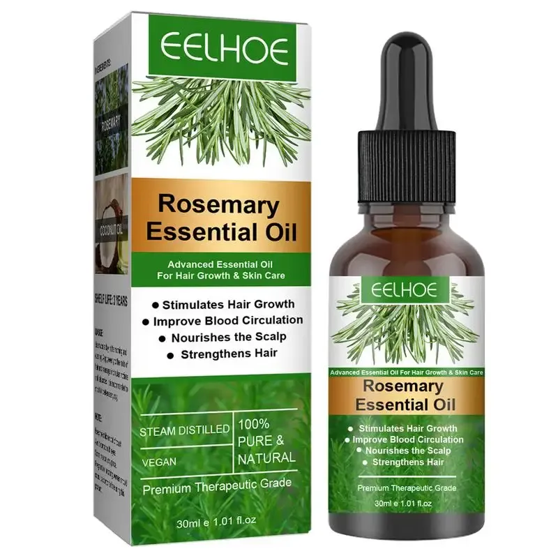Rosemary Essential Oil for Hair Growth - Organic Scalp Treatment for Stronger, Shinier, Healthier Hair - Nourishing & Moisturizing Formula thumbnail 1
