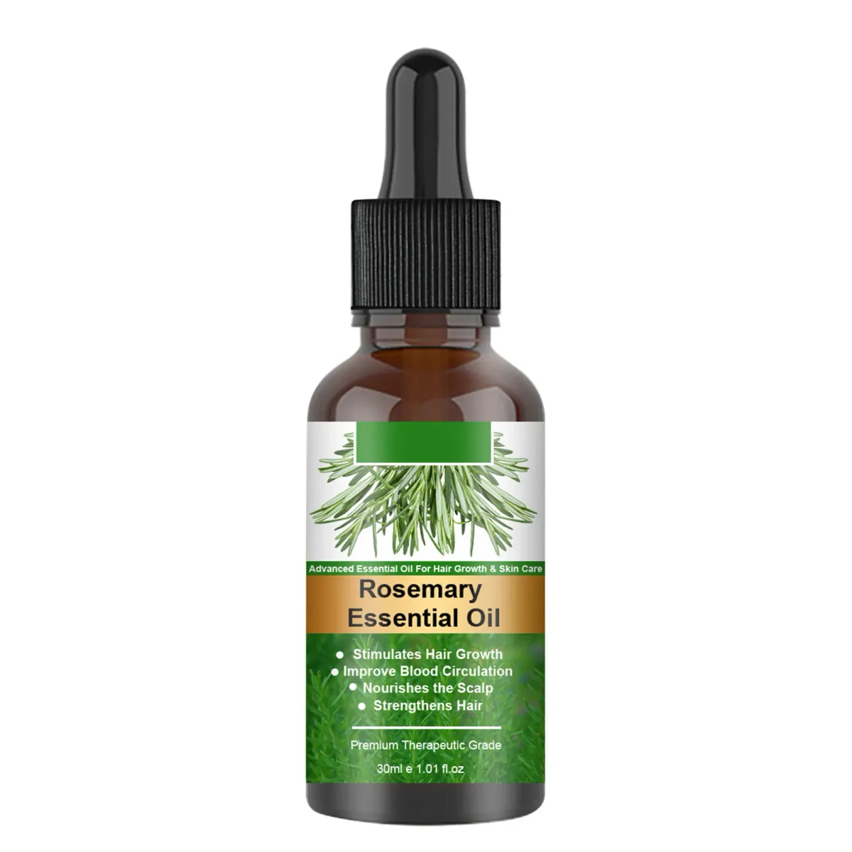 Rosemary Essential Oil for Hair Growth - Organic Scalp Treatment for Stronger, Shinier, Healthier Hair - Nourishing & Moisturizing Formula showcase 5
