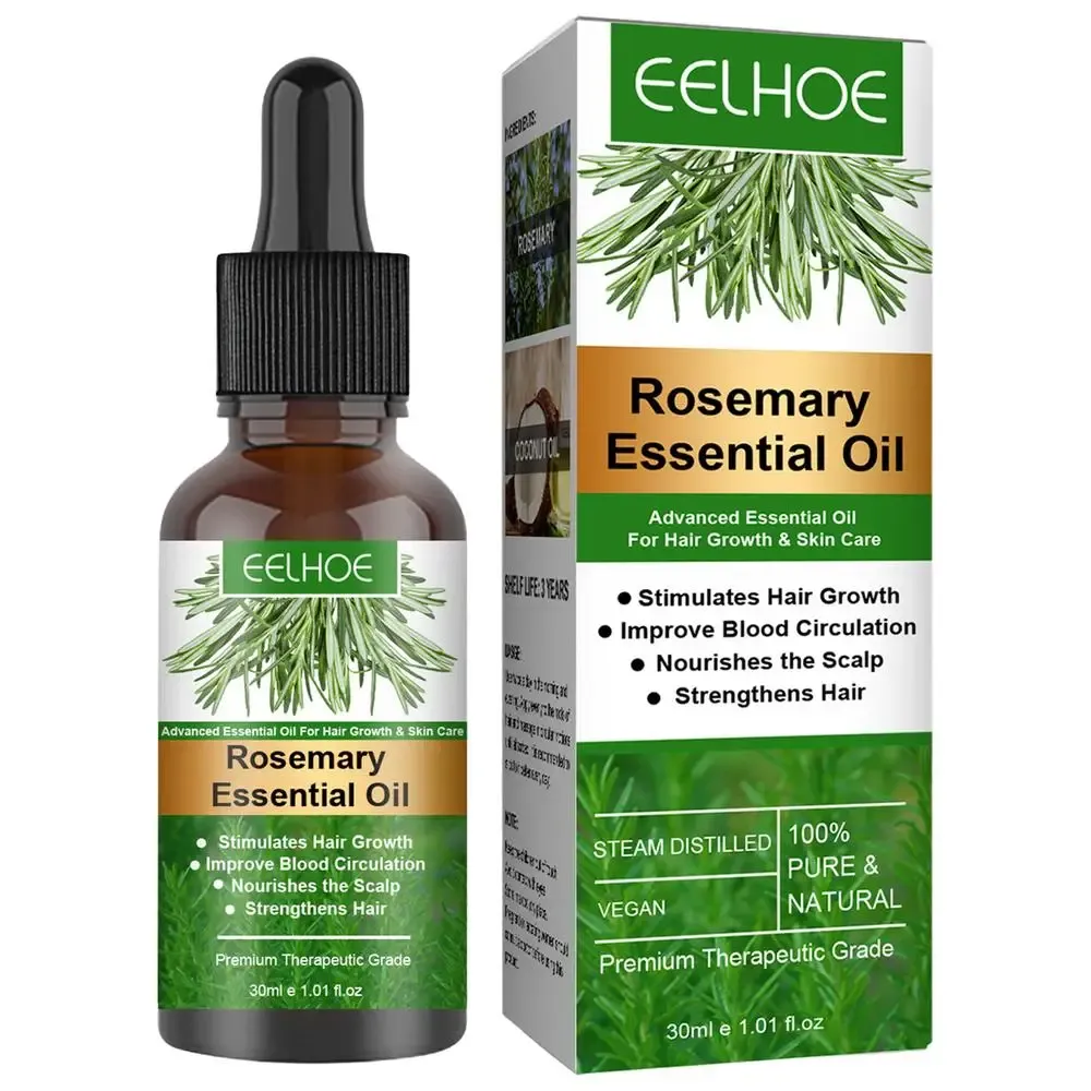 Rosemary Essential Oil for Hair Growth - Organic Scalp Treatment for Stronger, Shinier, Healthier Hair - Nourishing & Moisturizing Formula showcase 1