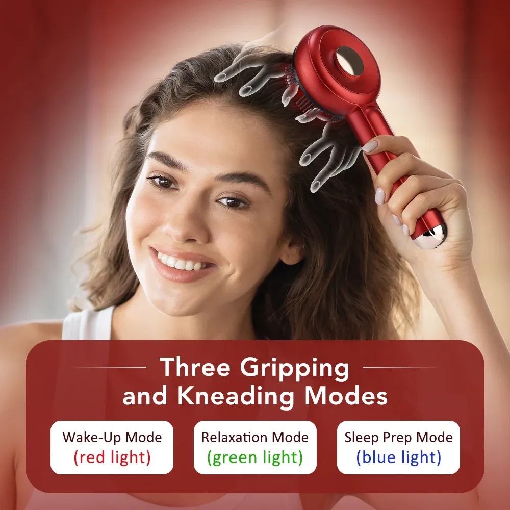 Electric Scalp Massager Comb with Red Light Therapy for Hair Growth, Anti Hair Loss Treatment, Microcurrent & Liquid Applicator - Promotes Scalp Health & Hair Nourishment showcase 23