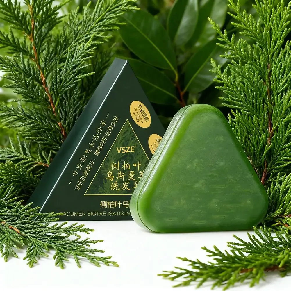Usmanthus Hair Growth Shampoo Bar 120g - Natural Herbal Formula for Hair Loss Treatment, Strengthens Roots, Controls Oil, Cleanses Scalp - Silicone & Chemical-Free for Healthy Hair thumbnail 1
