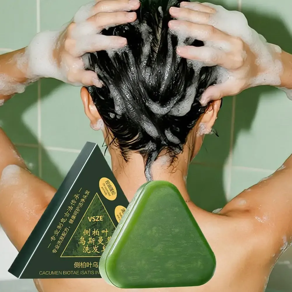 Usmanthus Hair Growth Shampoo Bar 120g - Natural Herbal Formula for Hair Loss Treatment, Strengthens Roots, Controls Oil, Cleanses Scalp - Silicone & Chemical-Free for Healthy Hair showcase 3