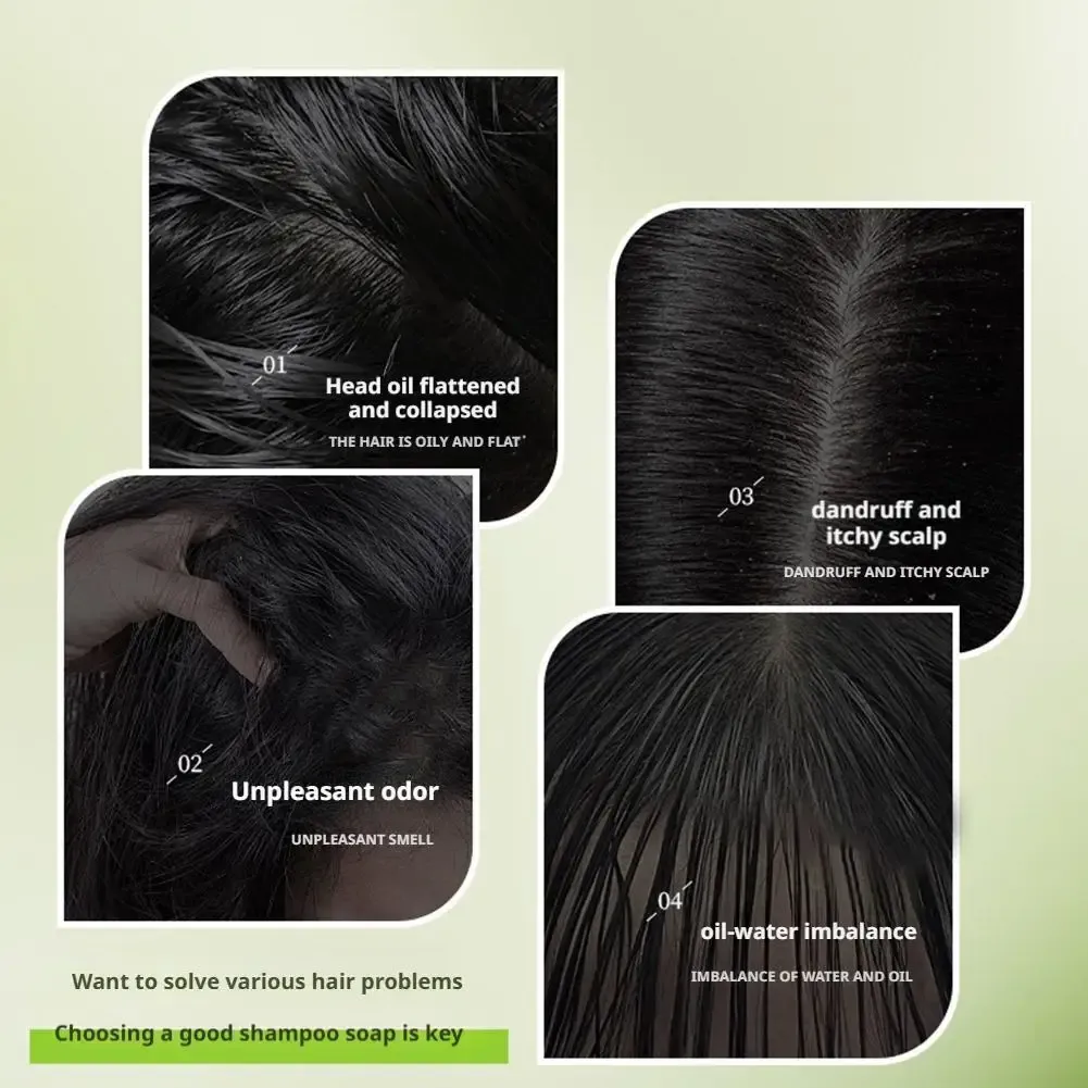 Usmanthus Hair Growth Shampoo Bar 120g - Natural Herbal Formula for Hair Loss Treatment, Strengthens Roots, Controls Oil, Cleanses Scalp - Silicone & Chemical-Free for Healthy Hair thumbnail 6