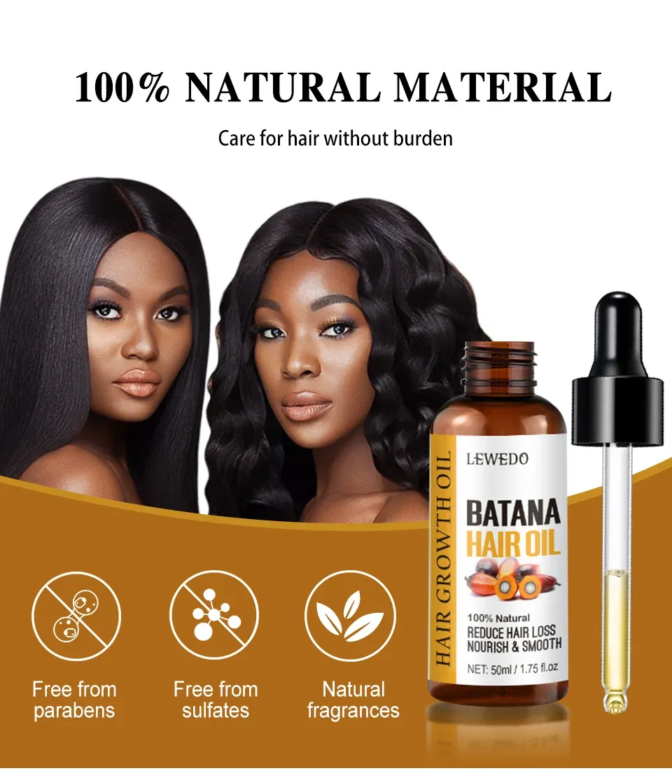 Lewedo Naturals Batana Oil for Fast Hair Growth - Pure Burahem Palm Oil for Men & Women, Nourishes Scalp, Repairs Damage, Reduces Split Ends, Promotes Healthy Shiny Hair showcase 8