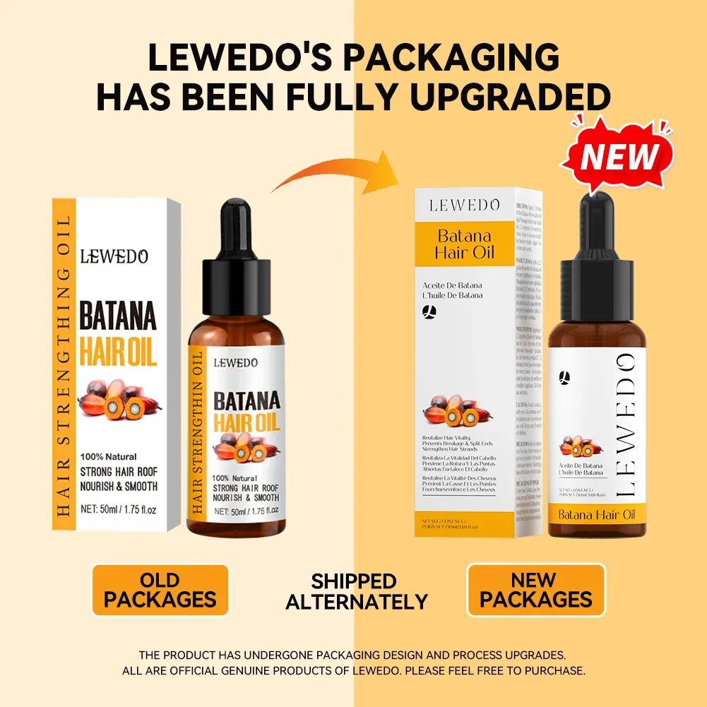 Lewedo Naturals Batana Oil for Fast Hair Growth - Pure Burahem Palm Oil for Men & Women, Nourishes Scalp, Repairs Damage, Reduces Split Ends, Promotes Healthy Shiny Hair showcase 1