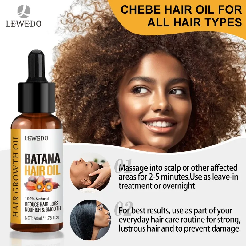 Lewedo Naturals Batana Oil for Fast Hair Growth - Pure Burahem Palm Oil for Men & Women, Nourishes Scalp, Repairs Damage, Reduces Split Ends, Promotes Healthy Shiny Hair thumbnail 5