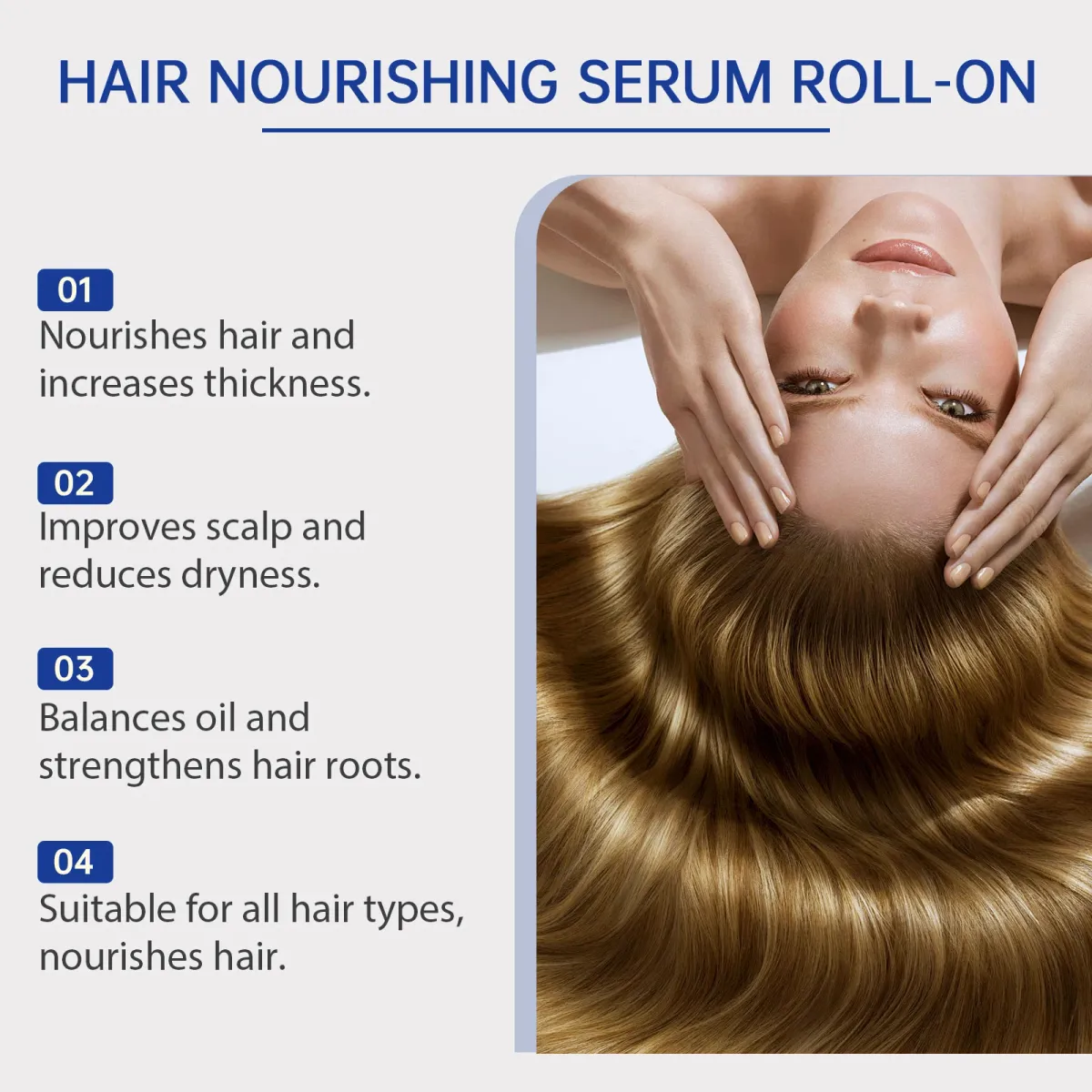Ginger Hair Growth Oil Roller Serum for Stronger Roots & Scalp Treatment - Anti-Hair Loss Essence for Thicker, Shinier Hair - 25ml showcase 3