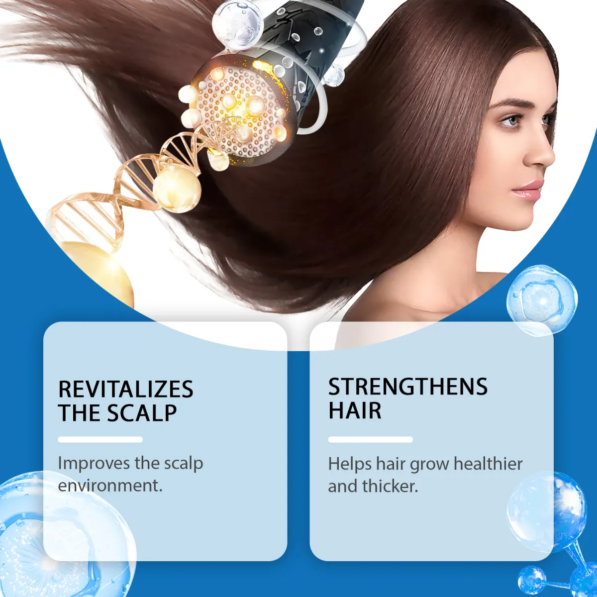 Ginger Hair Growth Oil Roller Serum for Stronger Roots & Scalp Treatment - Anti-Hair Loss Essence for Thicker, Shinier Hair - 25ml showcase 6