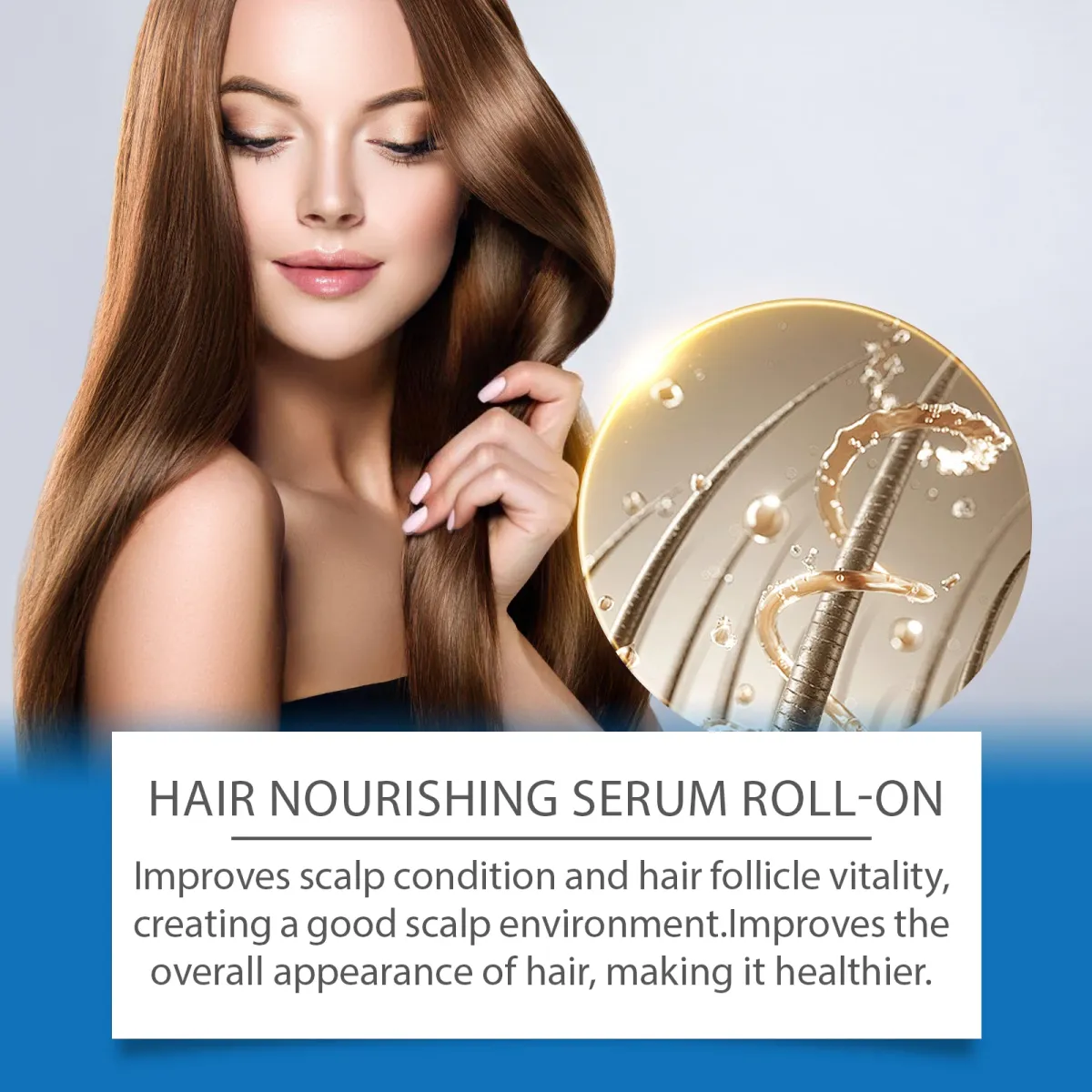 Ginger Hair Growth Oil Roller Serum for Stronger Roots & Scalp Treatment - Anti-Hair Loss Essence for Thicker, Shinier Hair - 25ml showcase 5