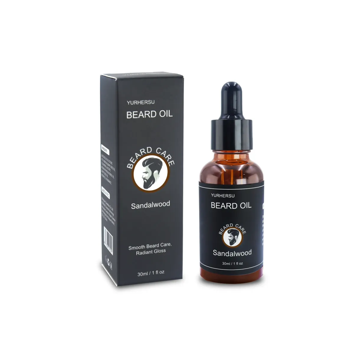 YURHERSU 30ml Beard Growth Oil for Men - Natural Formula for Thicker, Softer, Smoother Facial Hair - Nourishing Beard Care Essential Oil showcase 1