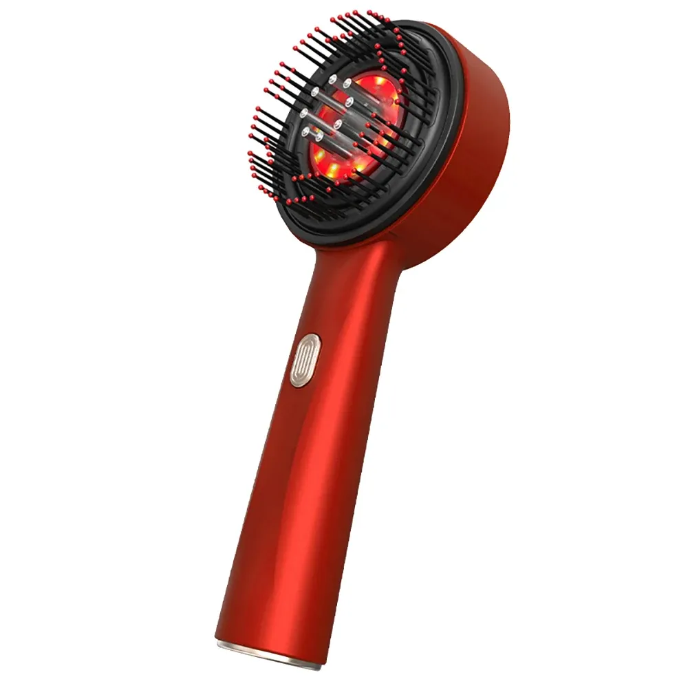 Electric Scalp Massager Comb with Red Light Therapy & Vibration for Hair Growth | Anti-Hair Loss Liquid Applicator | Promotes Scalp Health & Hair Root Nourishment showcase 2