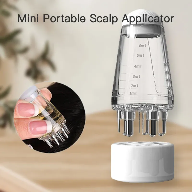 Portable Scalp Applicator Comb for Hair Growth Serum & Medicine - Gentle Massage, Even Liquid Distribution, Reduces Waste thumbnail 1