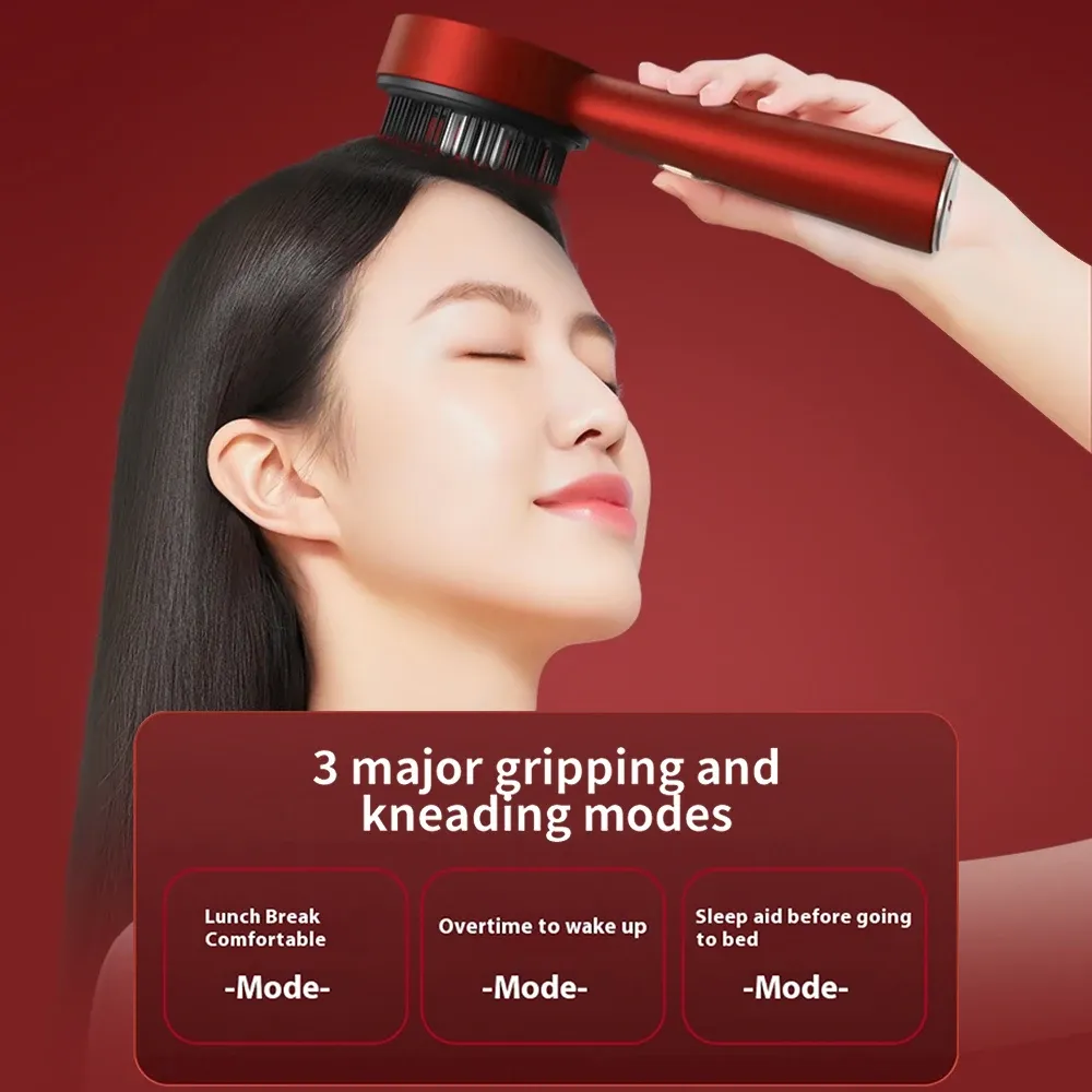 Electric Scalp Massager Comb with Red Light Therapy & Microcurrent for Hair Growth, 3 Modes, 6ML Liquid Applicator, Rechargeable Lithium Battery thumbnail 5