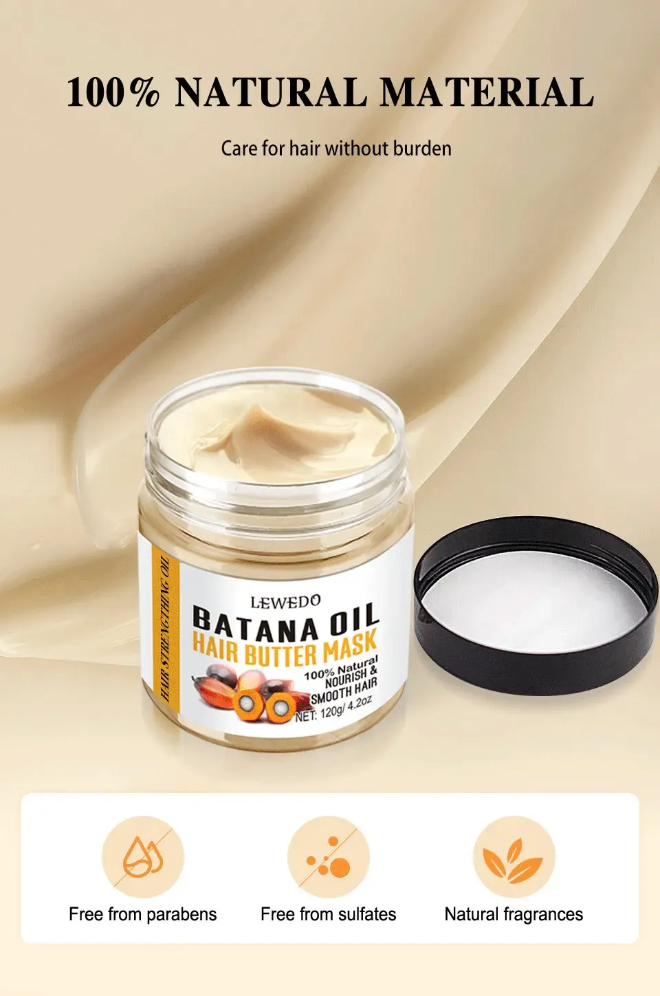 100% Pure Batana Hair Growth Oil & Treatment Set - Natural Anti-Breakage, Frizz Control, Nourishing Hair Thickening Products for All Hair Types showcase 7