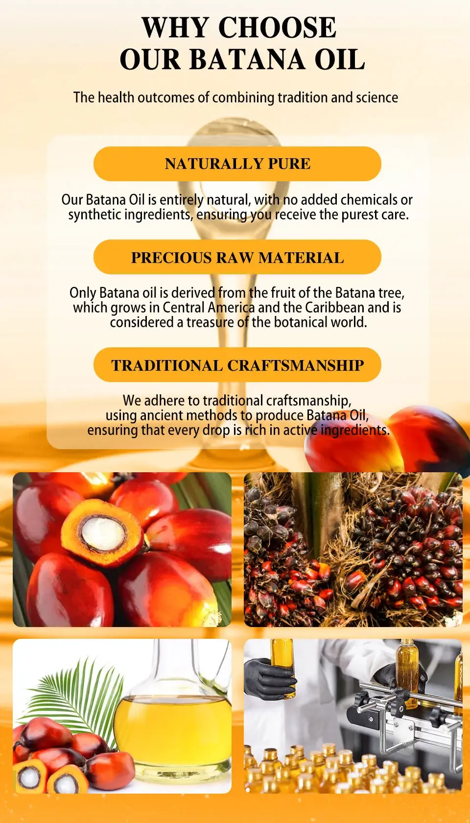 100% Pure Batana Hair Growth Oil & Treatment Set - Natural Anti-Breakage, Frizz Control, Nourishing Hair Thickening Products for All Hair Types showcase 8