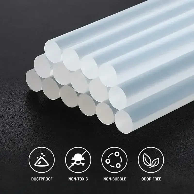 Transparent Hot Melt Glue Sticks 7mm 11mm - Strong Viscosity for DIY Crafts, Home Repair, Electric Glue Guns - Pack of 20 showcase 12