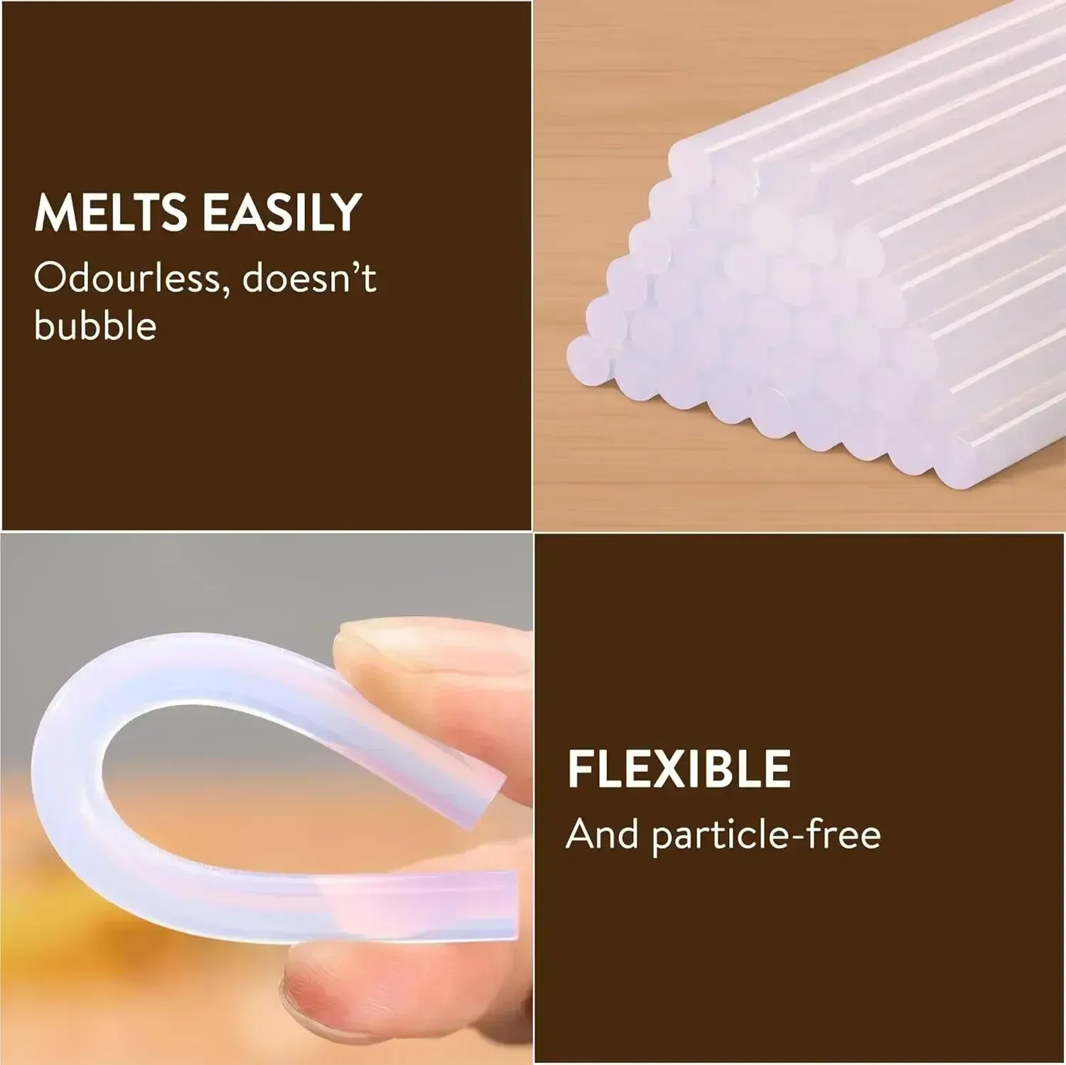 Transparent Hot Melt Glue Sticks 7mm 11mm - Strong Viscosity for DIY Crafts, Home Repair, Electric Glue Guns - Pack of 20 thumbnail 6