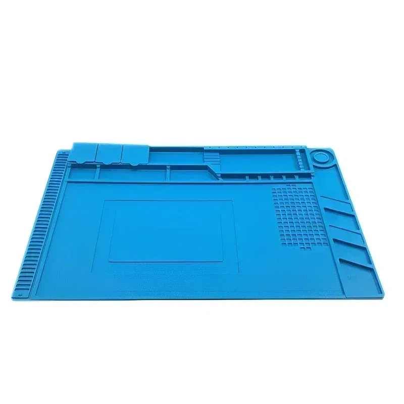 Magnetic Silicone Repair Mat for Electronics - Heat Resistant 932°F Anti-Static Soldering Pad with Screw Organizers for Phone, Computer, and Circuit Board Repair thumbnail 6