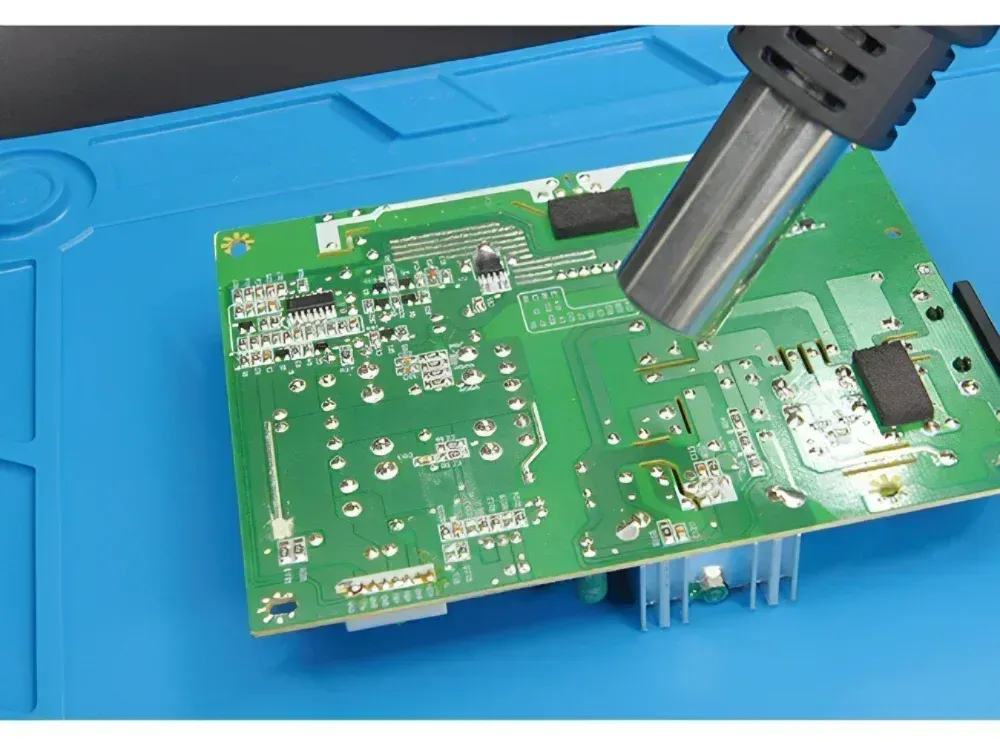 Magnetic Silicone Repair Mat for Electronics - Heat Resistant 932°F Anti-Static Soldering Pad with Screw Organizers for Phone, Computer, and Circuit Board Repair showcase 7