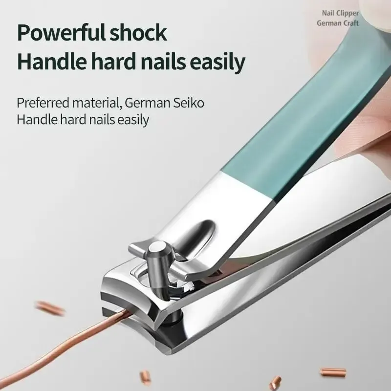 4-Piece Professional Nail Clippers Set with Rotating Leather Bag - Complete Manicure & Pedicure Care Tools for Home Use and Gifts thumbnail 5