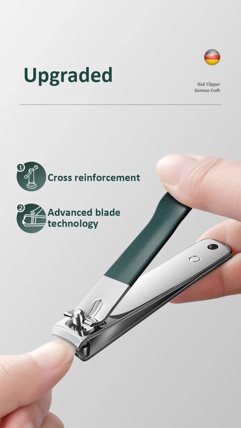 4-Piece Professional Nail Clippers Set with Rotating Leather Bag - Complete Manicure & Pedicure Care Tools for Home Use and Gifts showcase 6