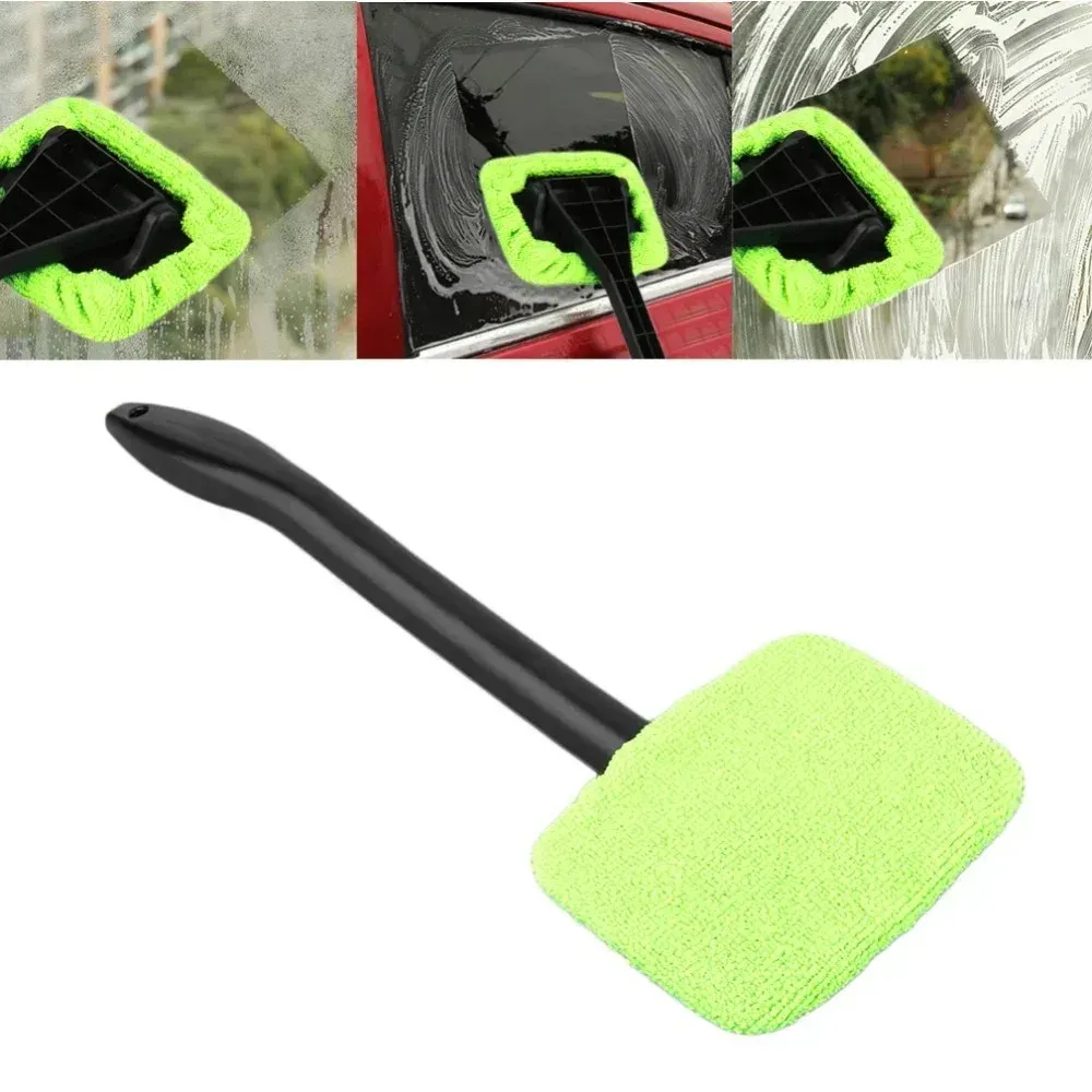 Car Windshield Cleaning Brush Kit with Long Handle for Effortless Window Wiper, Defogging, and Dust Removal - Essential Auto Glass Washer Tool for Home and Vehicle thumbnail 6