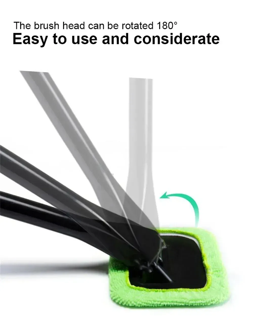 Car Windshield Cleaning Brush Kit with Long Handle for Effortless Window Wiper, Defogging, and Dust Removal - Essential Auto Glass Washer Tool for Home and Vehicle showcase 7